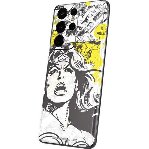 DC Comics Wonder Woman Vintage Comic Art Galaxy S21 Ultra 5G Skin
